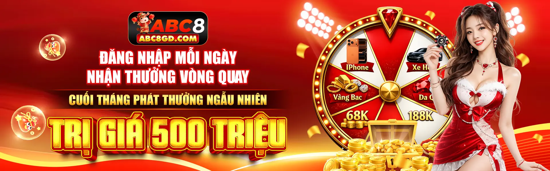 đăng nhập mỗi ngày nhận thưởng vòng quay tại abc8gd.com